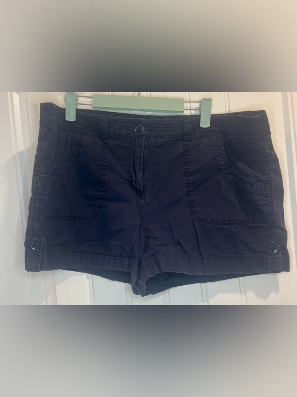 LOFT Navy Women's Cotton Shorts 14